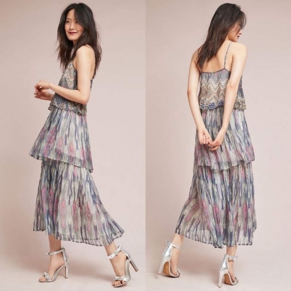 Anthropologie Meadow Rue Josie Maxi Dress 6 NEW